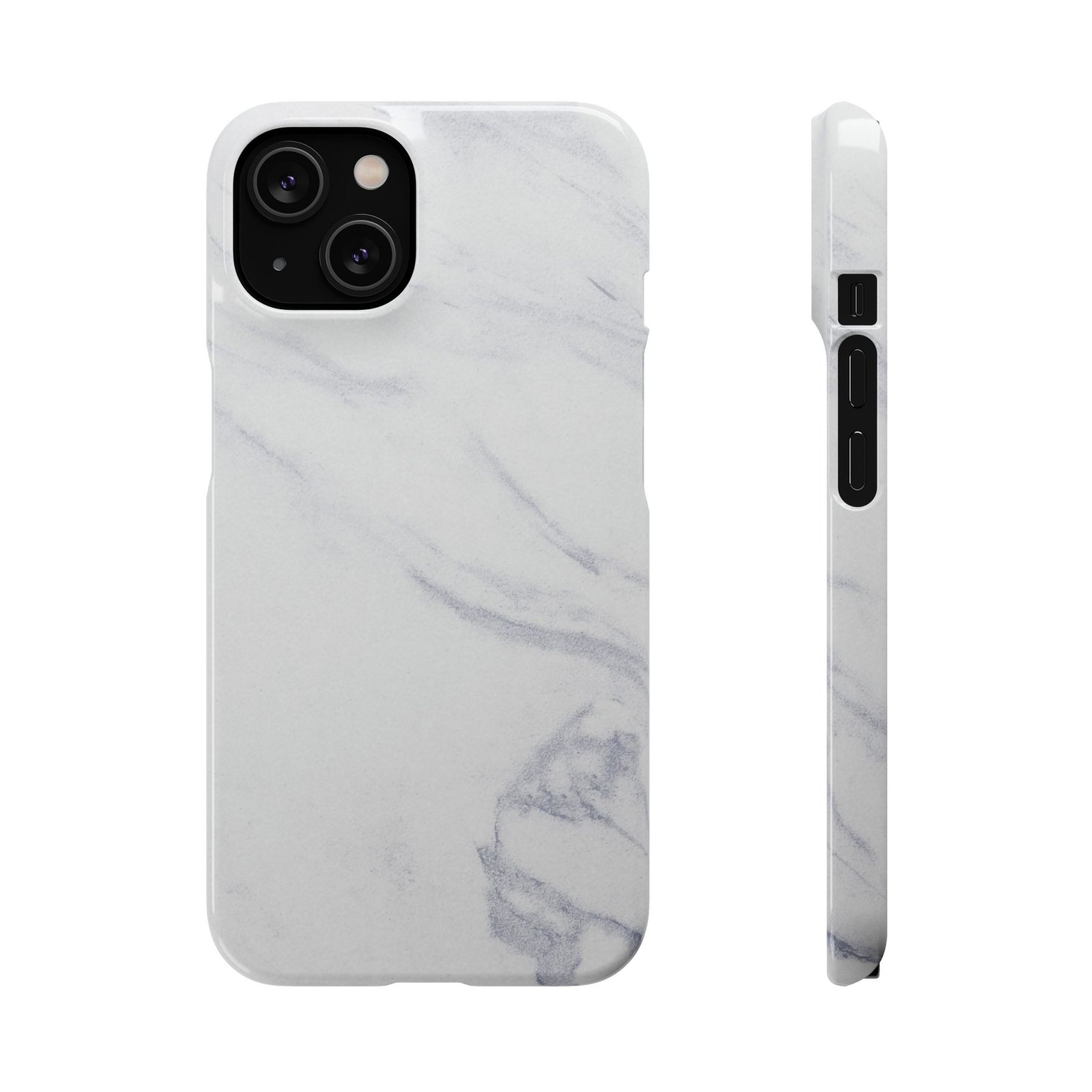 Marble Snap Case – White Marble Phone Case, Minimal Chic Protective Cover - Image 7