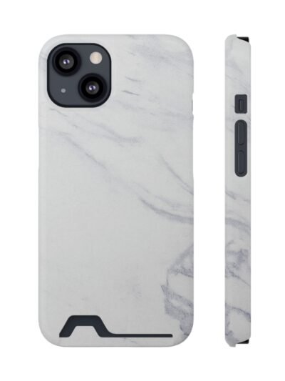 Marble Card Holder Phone Case — Slim Protective Wallet Case