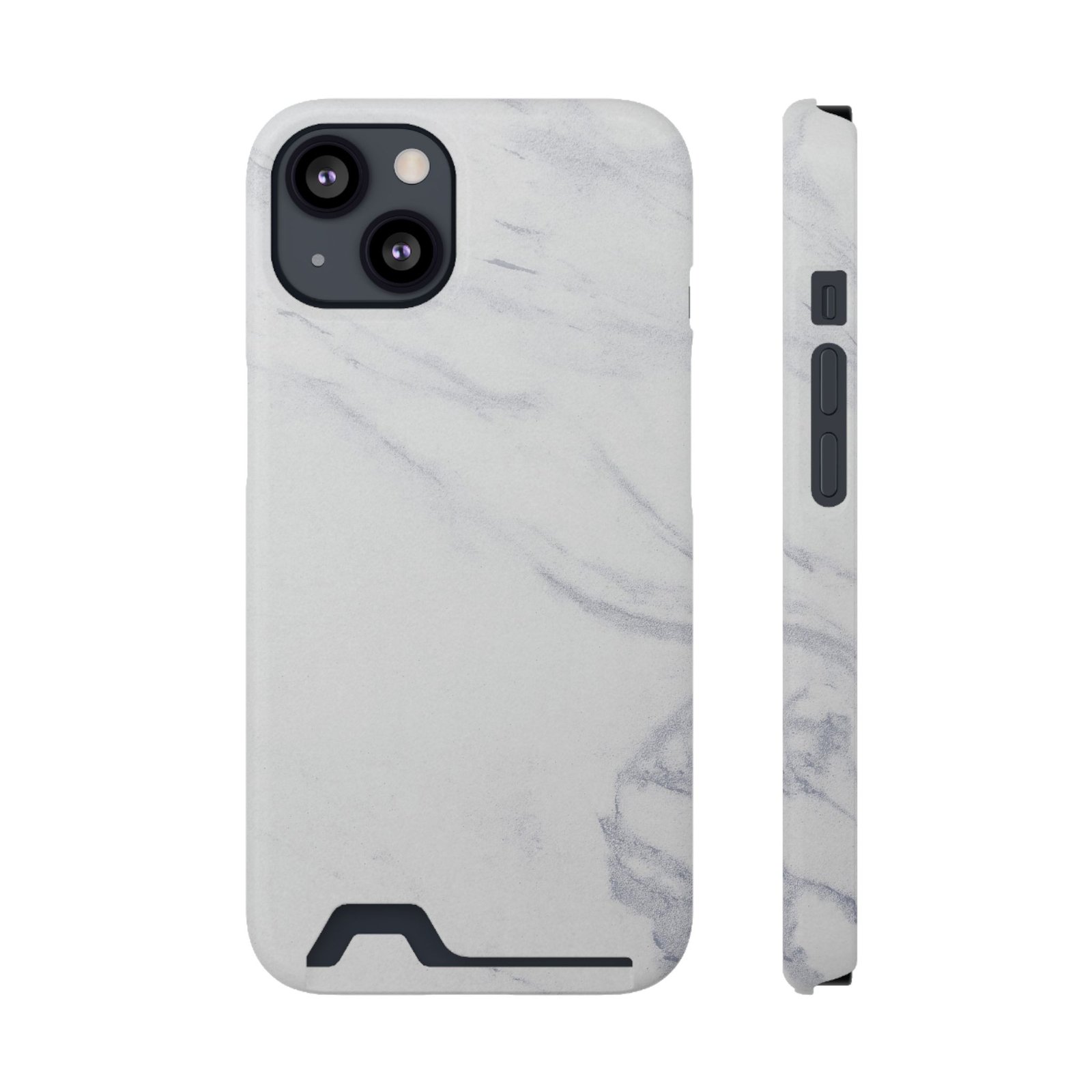 Marble Card Holder Phone Case — Slim Protective Wallet Case