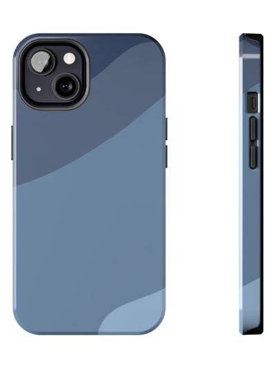 Blue Wave Tough Phone Case — Protective Glossy Smartphone Cover