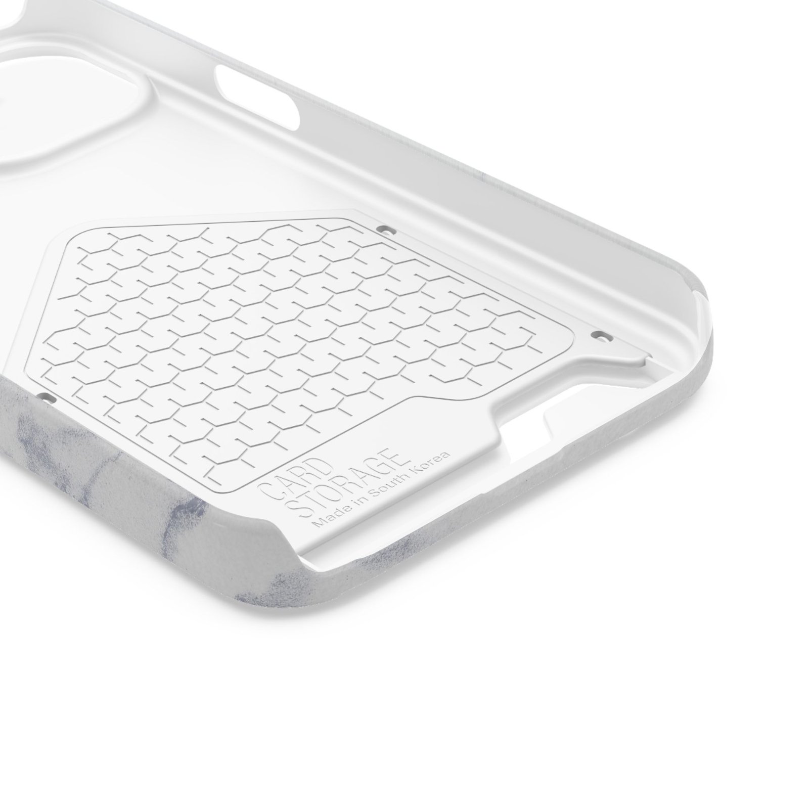 Marble Card Holder Phone Case — Slim Protective Wallet Case - Image 3