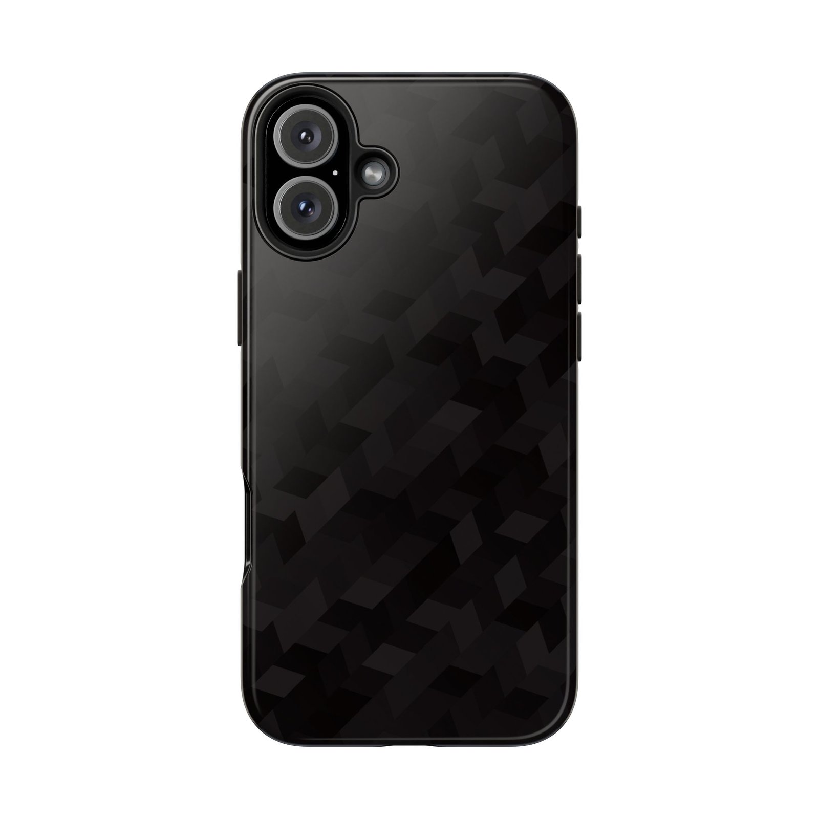 Black Geometric Camo Tough Phone Case — Rugged Protective iPhone Cover - Image 18