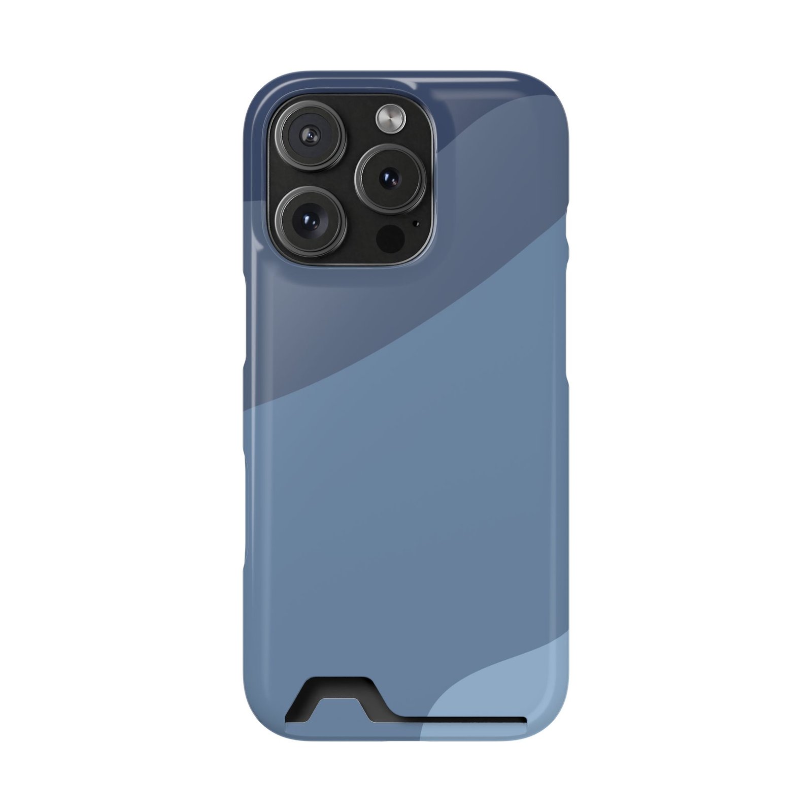 Blue Camouflage Phone Card Case — Slim Wallet Phone Case with Card Holder - Image 59