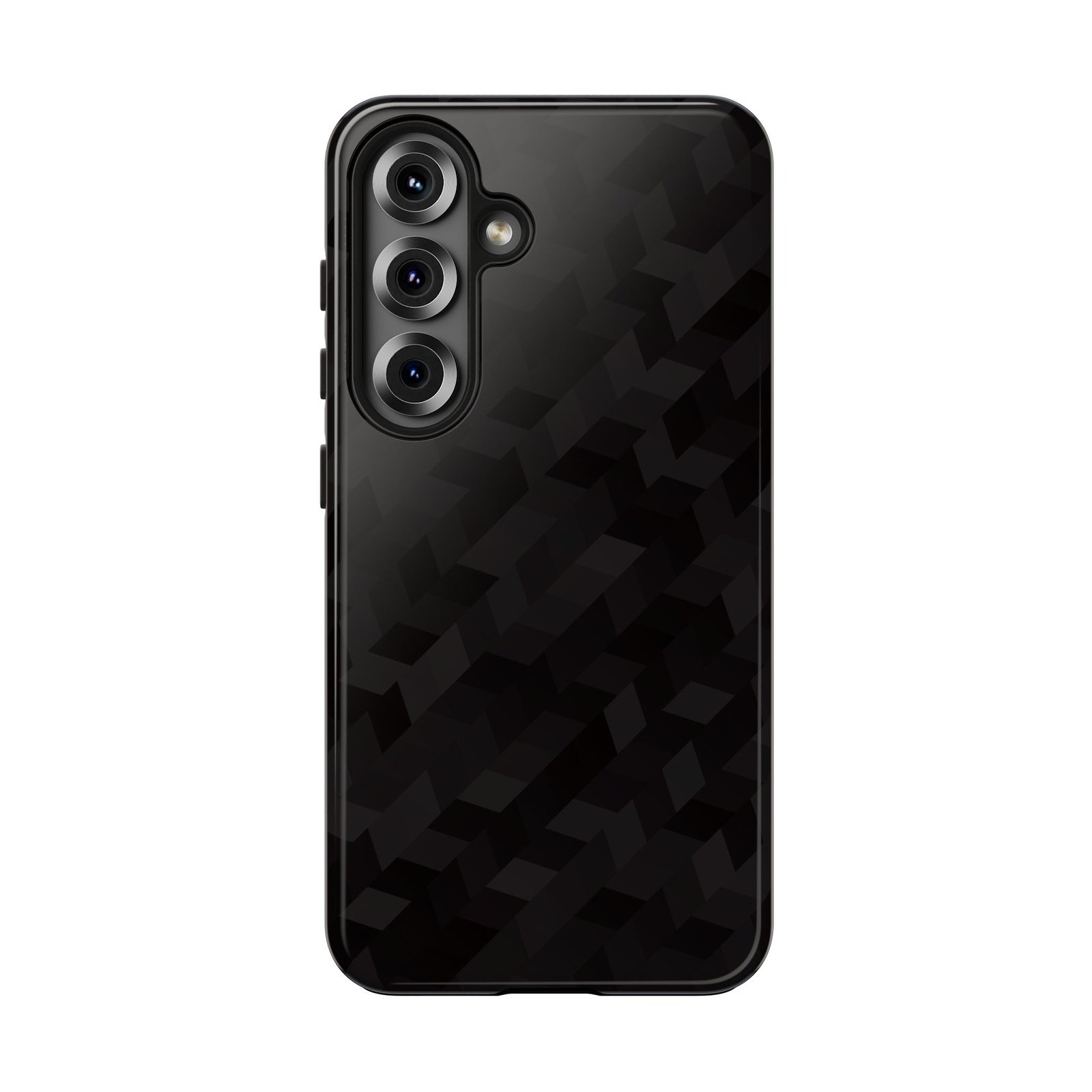 Black Geometric Camo Tough Phone Case — Rugged Protective iPhone Cover - Image 19