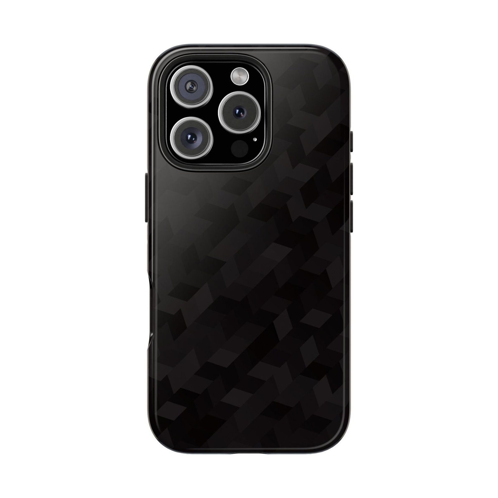 Black Geometric Camo Tough Phone Case — Rugged Protective iPhone Cover - Image 15