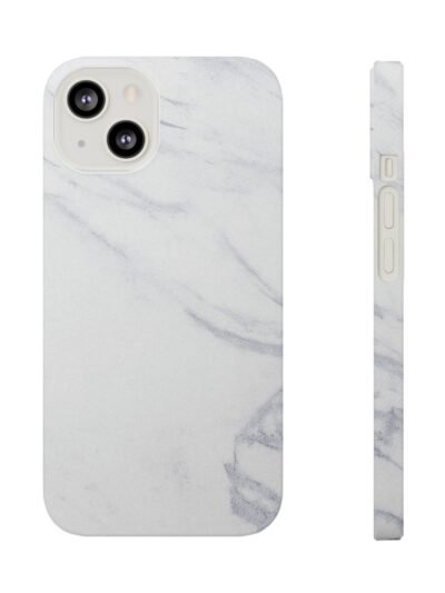 White Marble Slim Phone Case