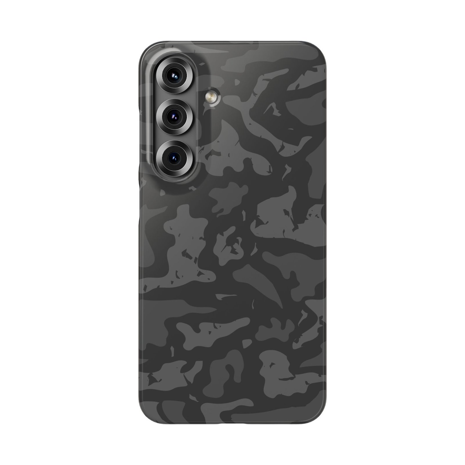 Black Grey Camo Snap Phone Case — Slim Protective Phone Cover - Image 24