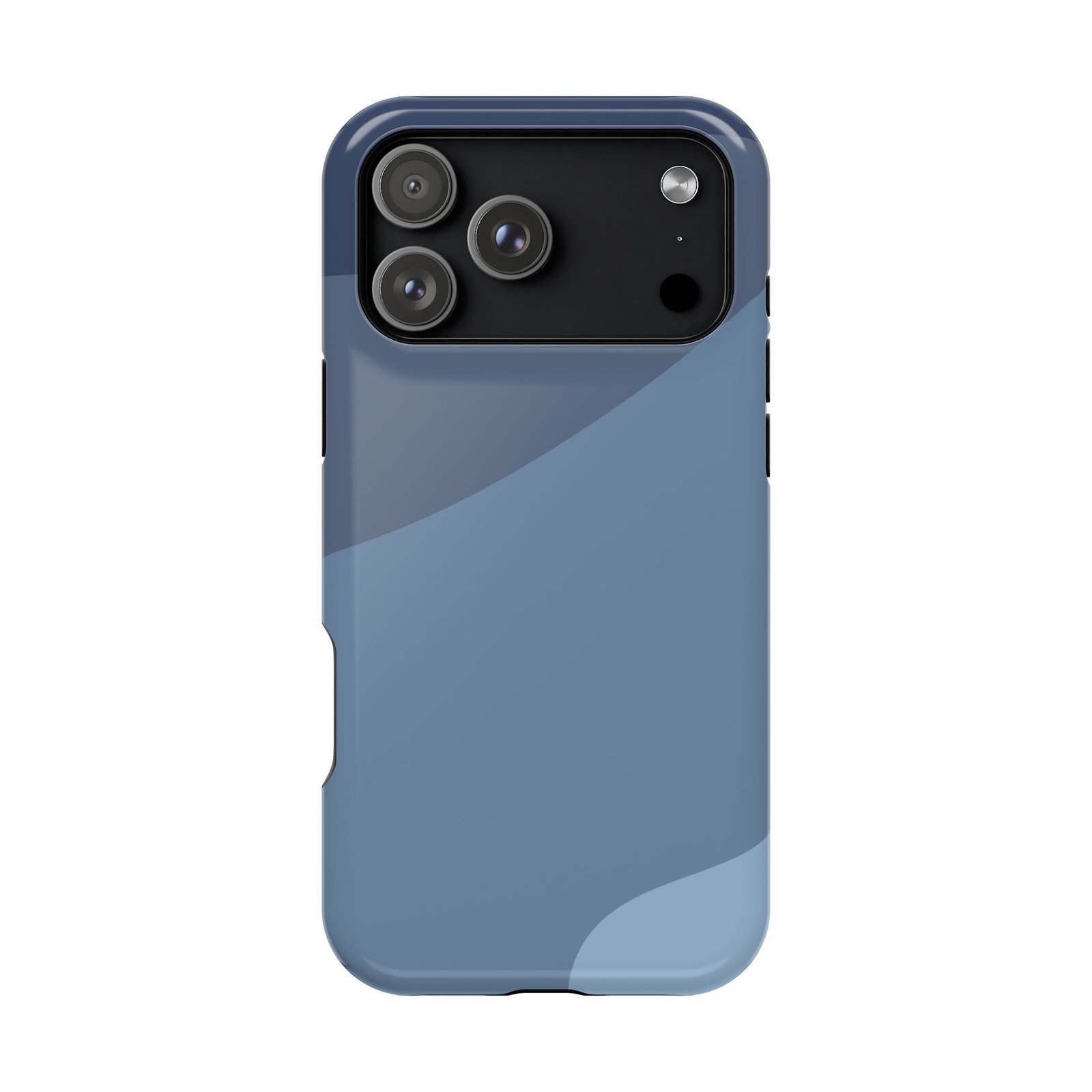Blue Camouflage Impact-Resistant Phone Case — Rugged Protective Cover - Image 4