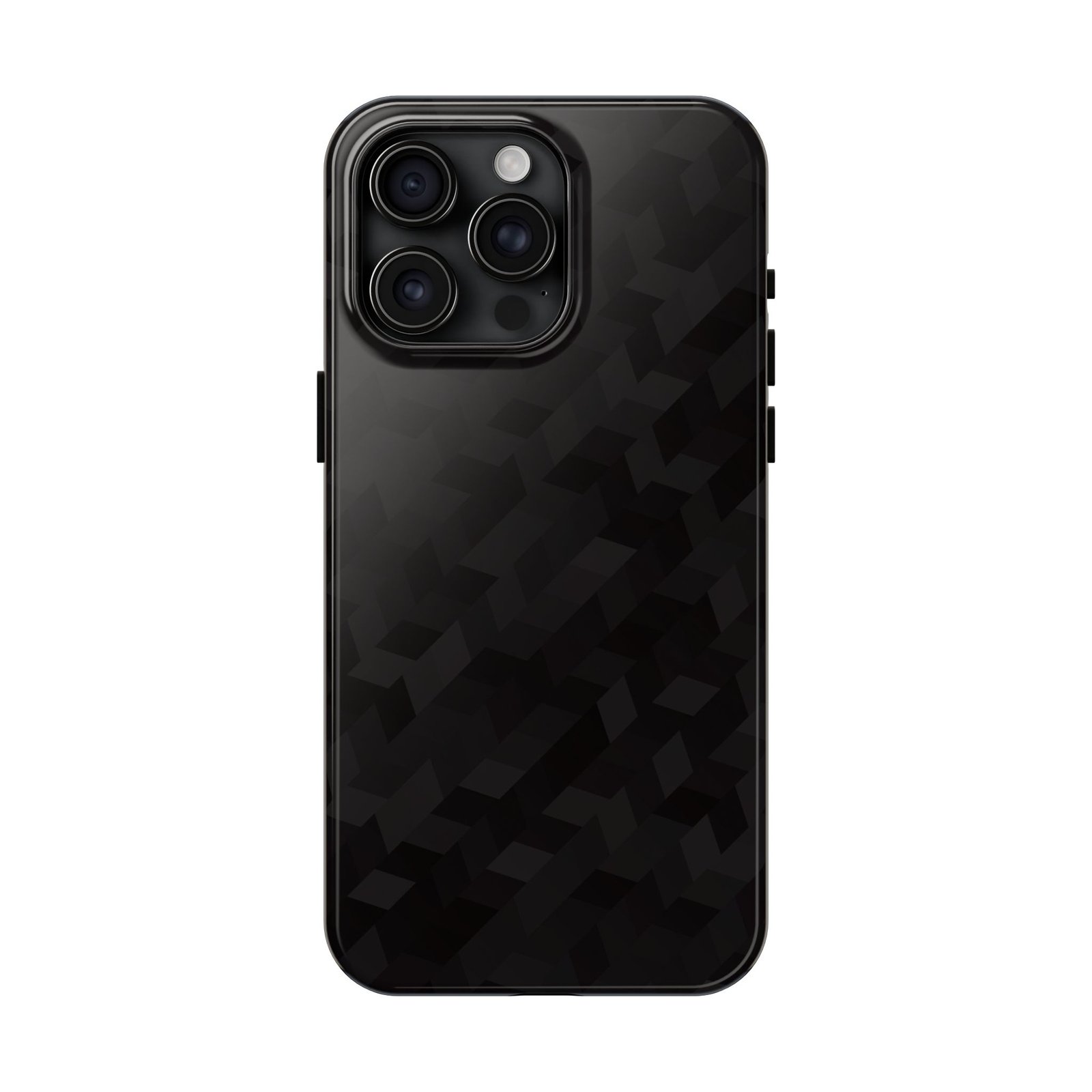 Black Geometric Camo Tough Phone Case — Rugged Protective iPhone Cover - Image 13