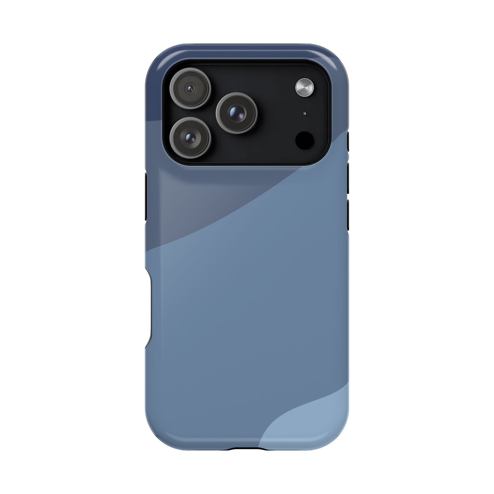 Blue Camouflage Impact-Resistant Phone Case — Rugged Protective Cover - Image 3