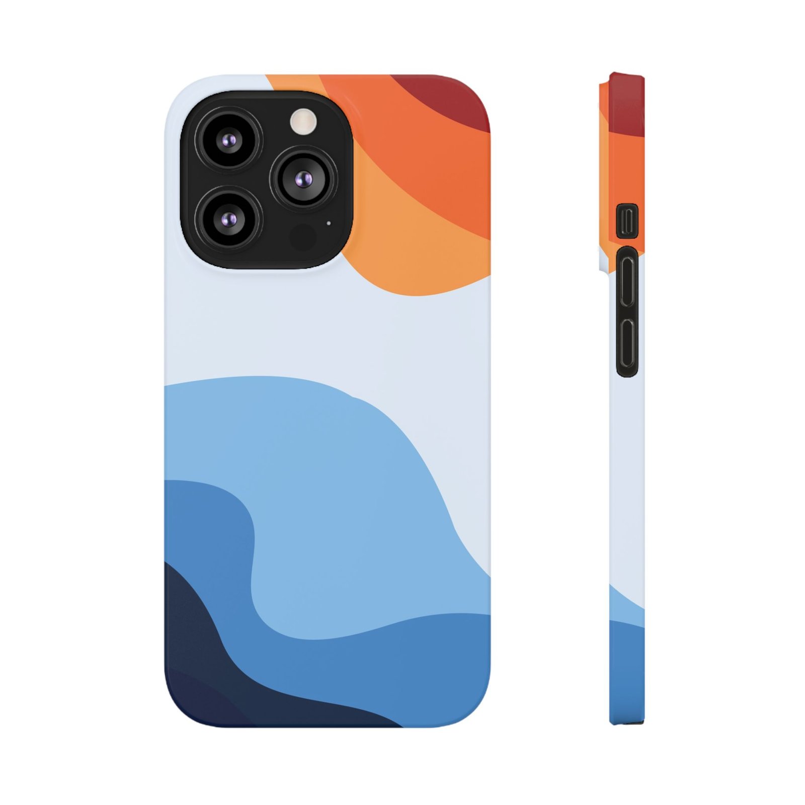 Slim Abstract Wave Phone Case — Slim iPhone Protective Cover - Image 5