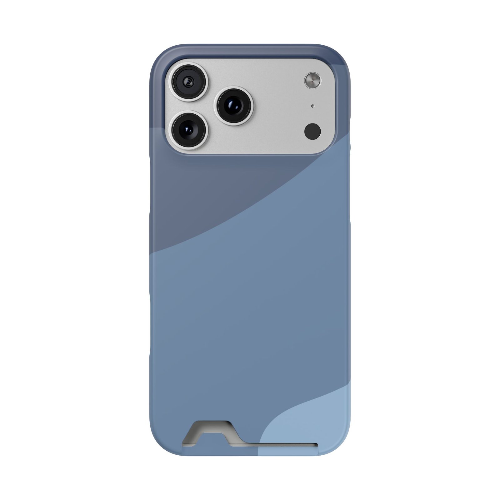 Blue Camouflage Phone Card Case — Slim Wallet Phone Case with Card Holder - Image 36