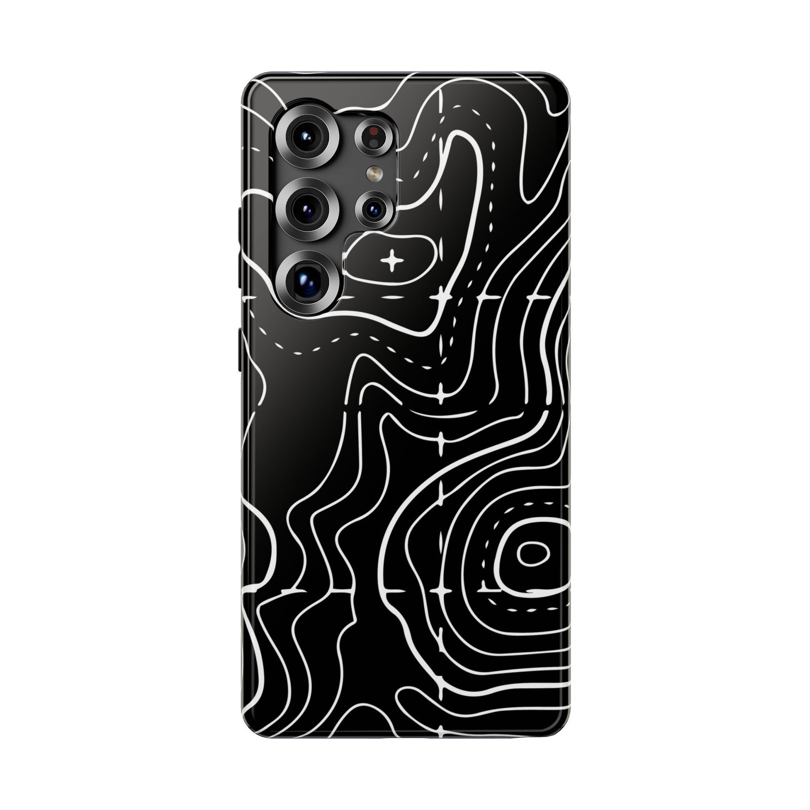 Topographic Black Phone Case — Impact-Resistant iPhone Cover - Image 157