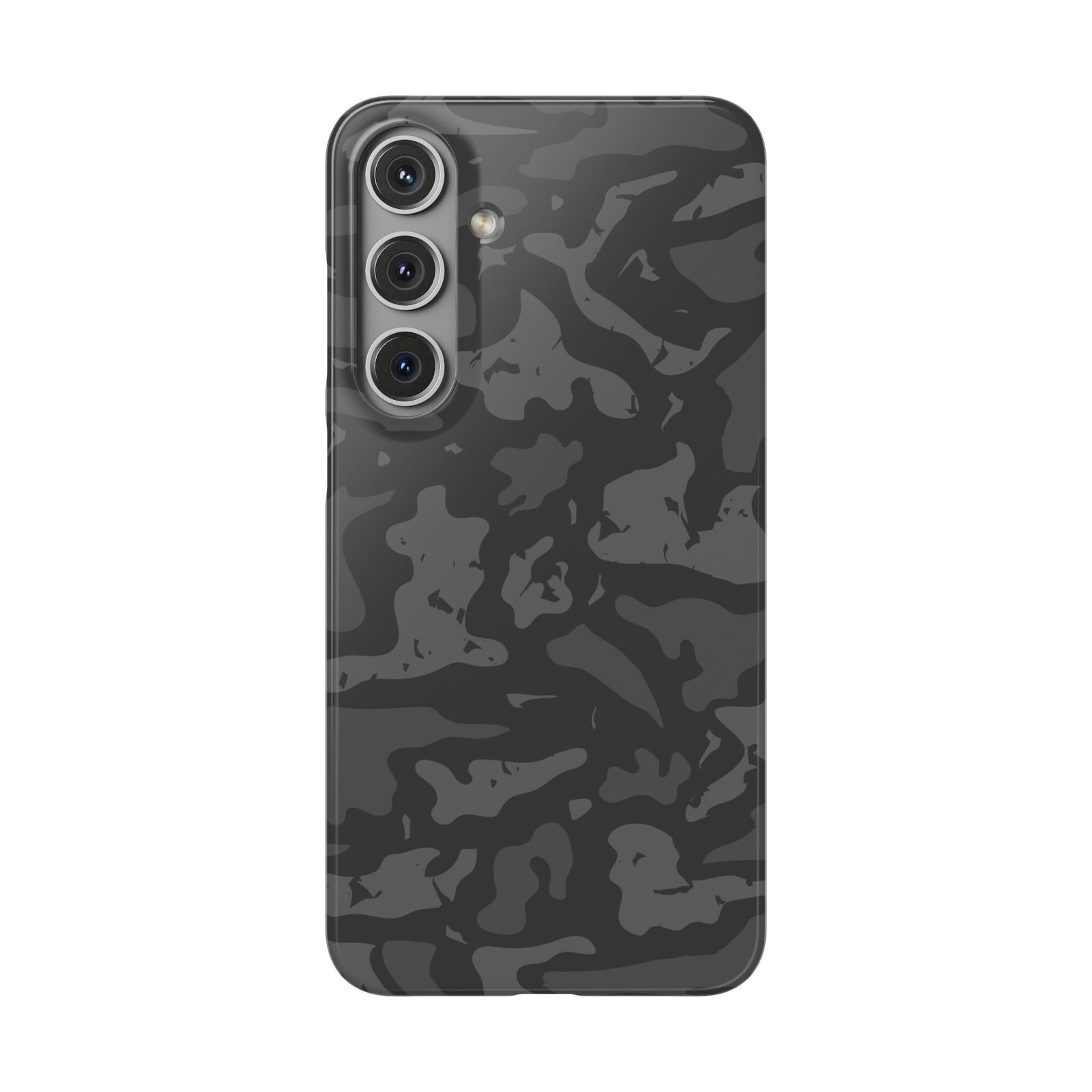 Black Grey Camo Snap Phone Case — Slim Protective Phone Cover - Image 20