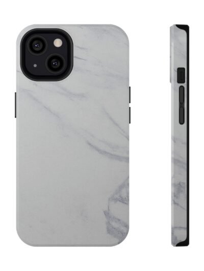 Marble Impact-Resistant Phone Case — Sleek White Stone Protection