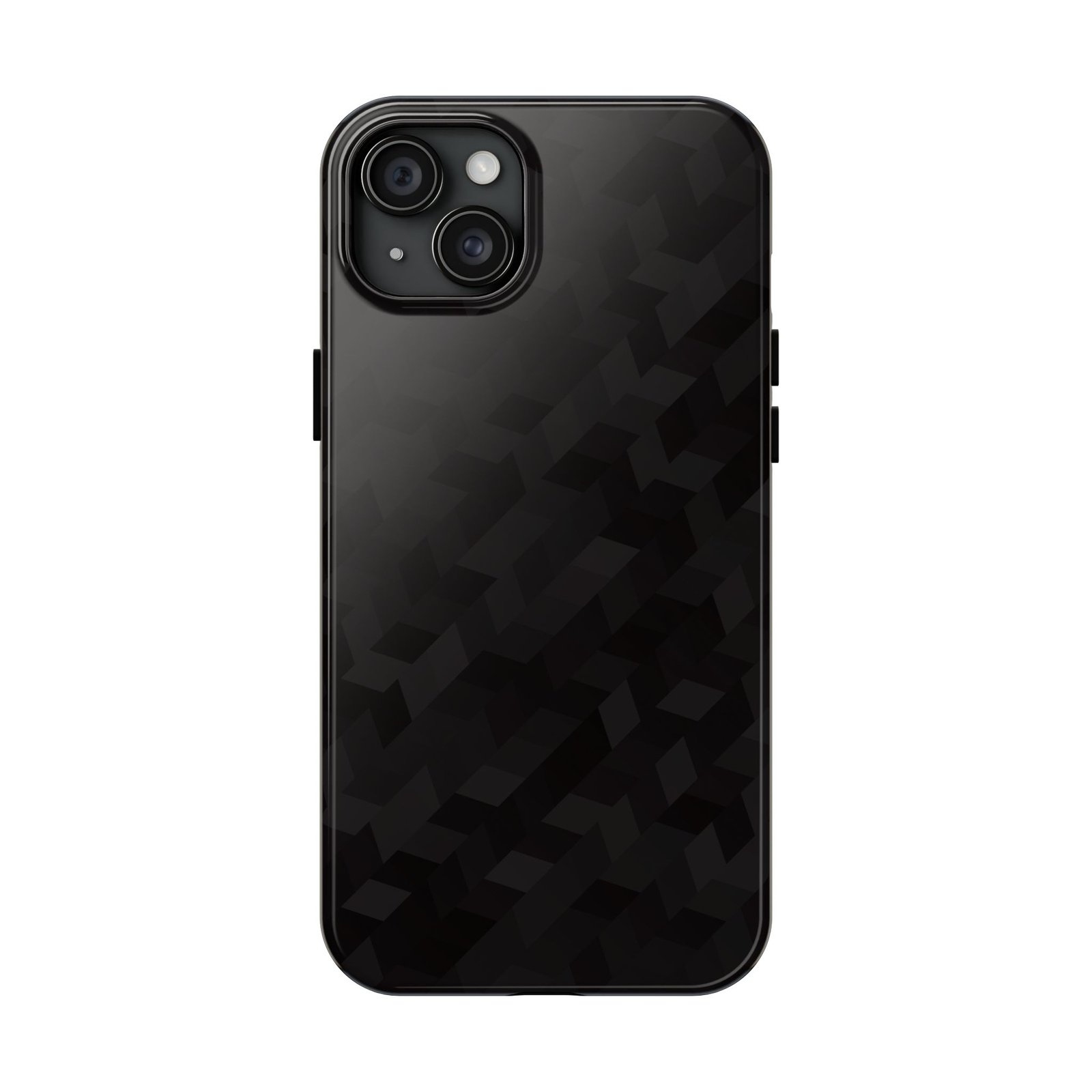 Black Geometric Camo Tough Phone Case — Rugged Protective iPhone Cover - Image 12
