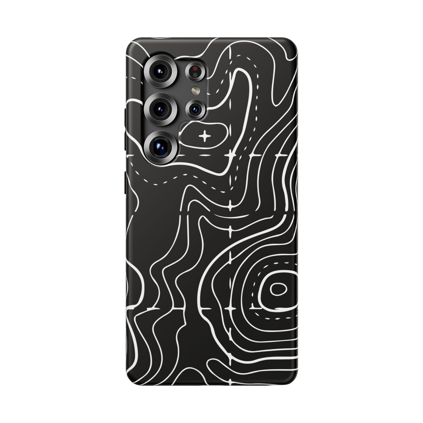 Topographic Black Phone Case — Impact-Resistant iPhone Cover - Image 158
