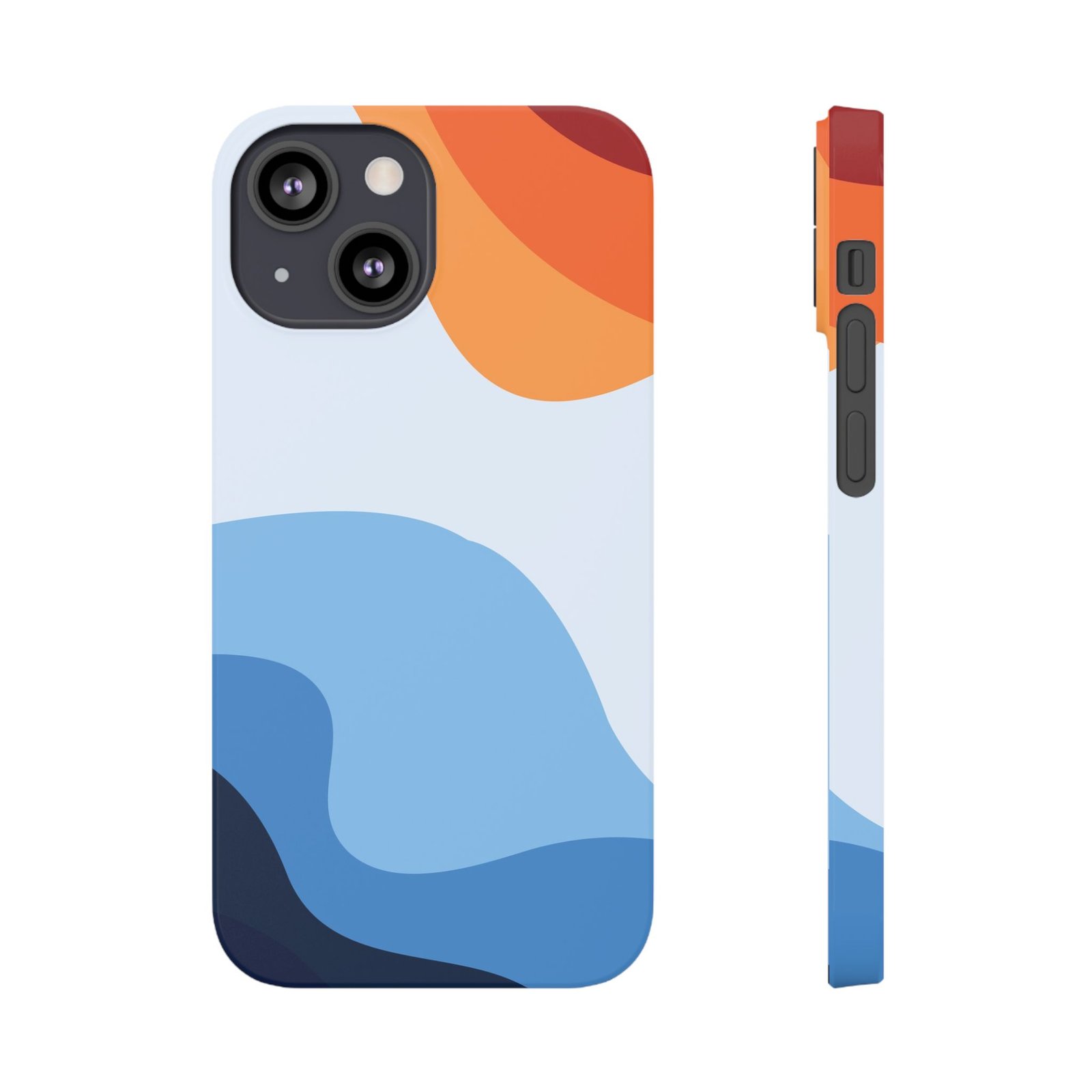 Slim Abstract Wave Phone Case — Slim iPhone Protective Cover - Image 3