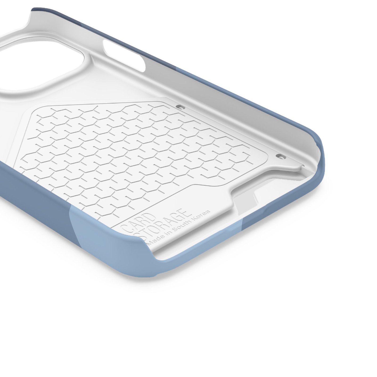 Blue Camouflage Phone Card Case — Slim Wallet Phone Case with Card Holder - Image 15