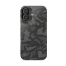 Black Grey Camo Snap Phone Case — Slim Protective Phone Cover