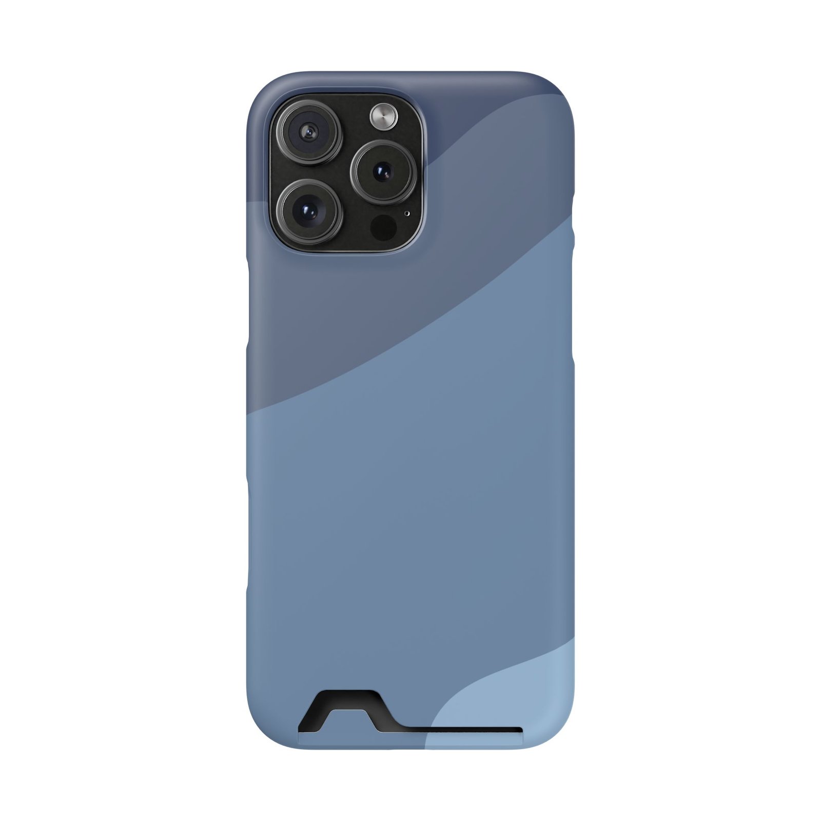 Blue Camouflage Phone Card Case — Slim Wallet Phone Case with Card Holder - Image 64