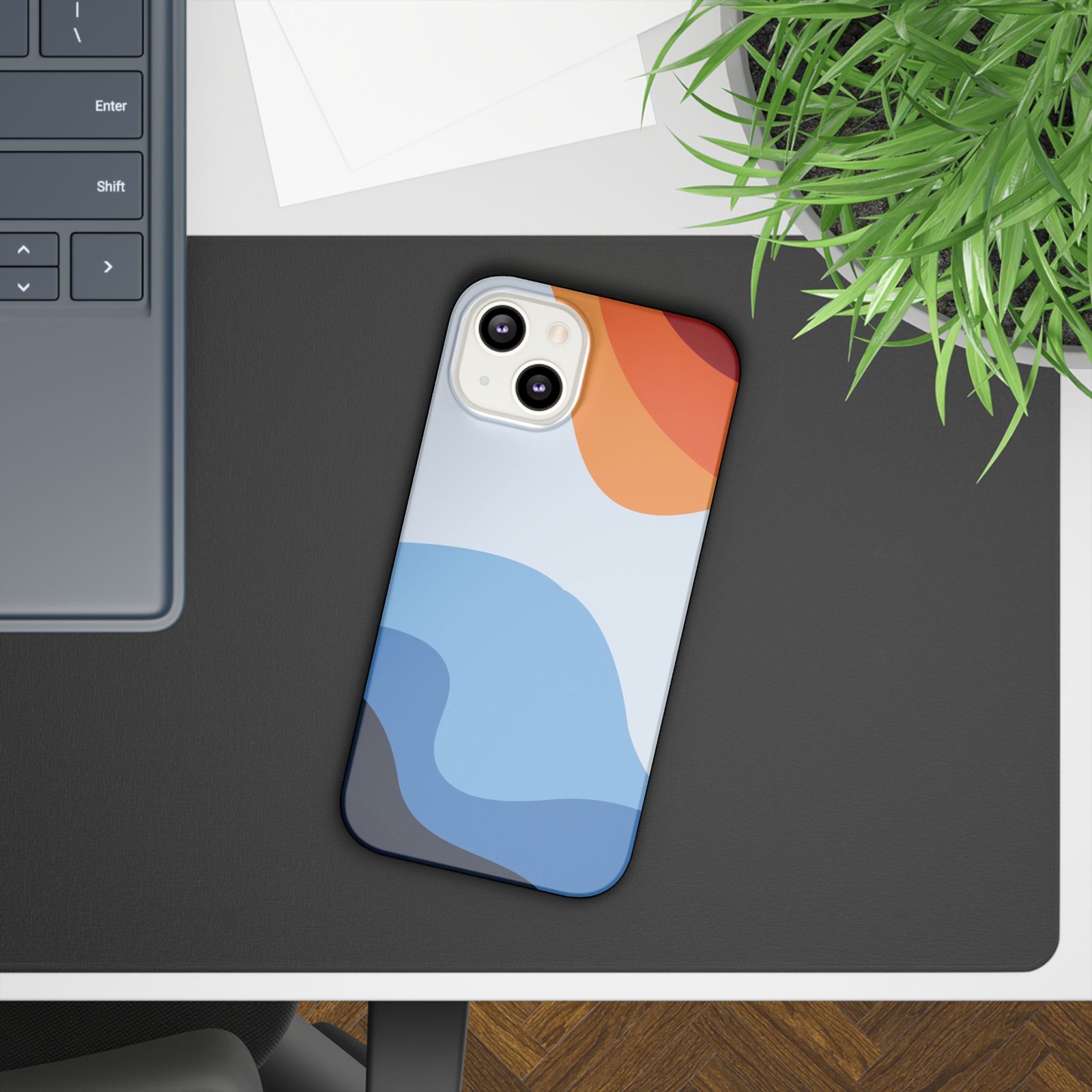 Slim Abstract Wave Phone Case — Slim iPhone Protective Cover - Image 2