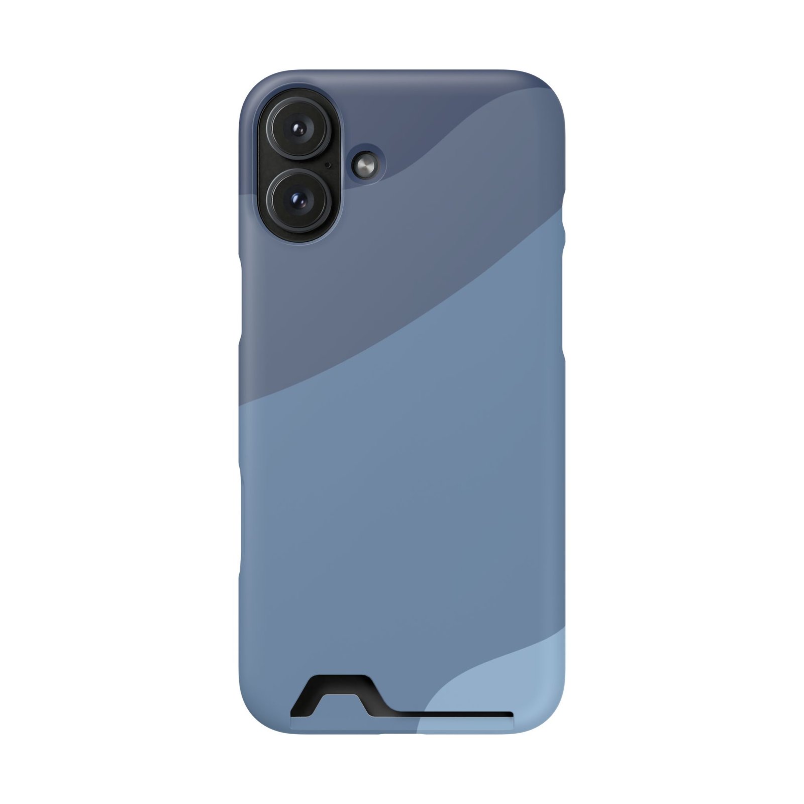 Blue Camouflage Phone Card Case — Slim Wallet Phone Case with Card Holder - Image 62