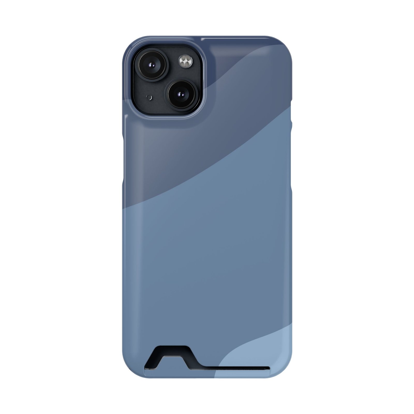 Blue Camouflage Phone Card Case — Slim Wallet Phone Case with Card Holder - Image 45