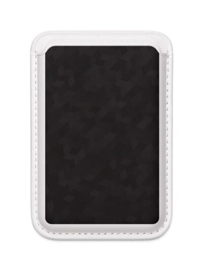 Vegan MagSafe Card Wallet — Slim NFC Phone Wallet, Black Camouflage Insert