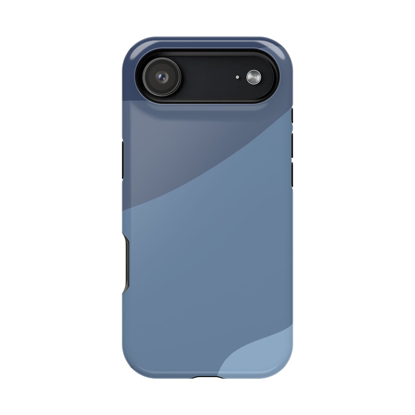 Blue Camouflage Impact-Resistant Phone Case — Rugged Protective Cover - Image 2