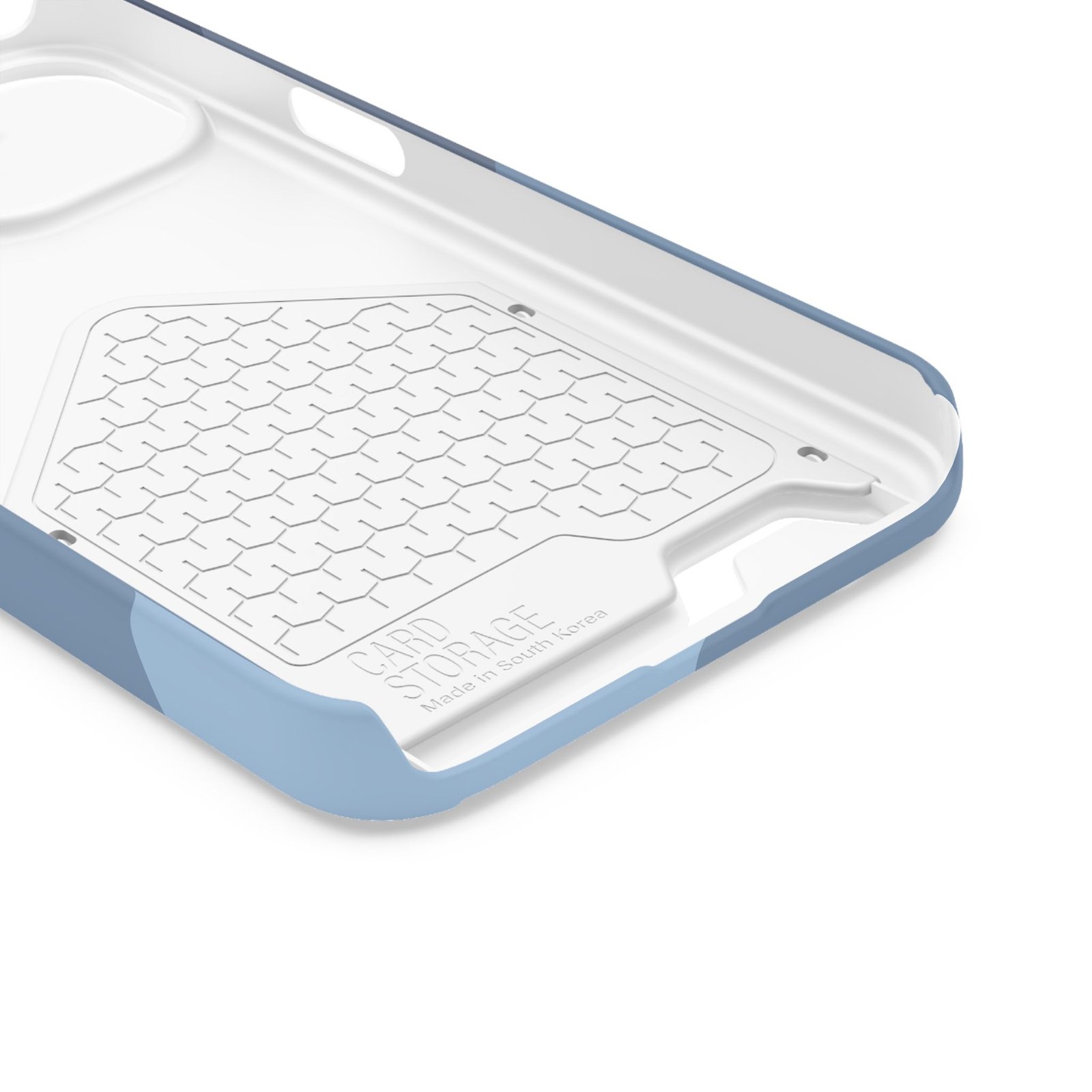 Blue Camouflage Phone Card Case — Slim Wallet Phone Case with Card Holder - Image 7