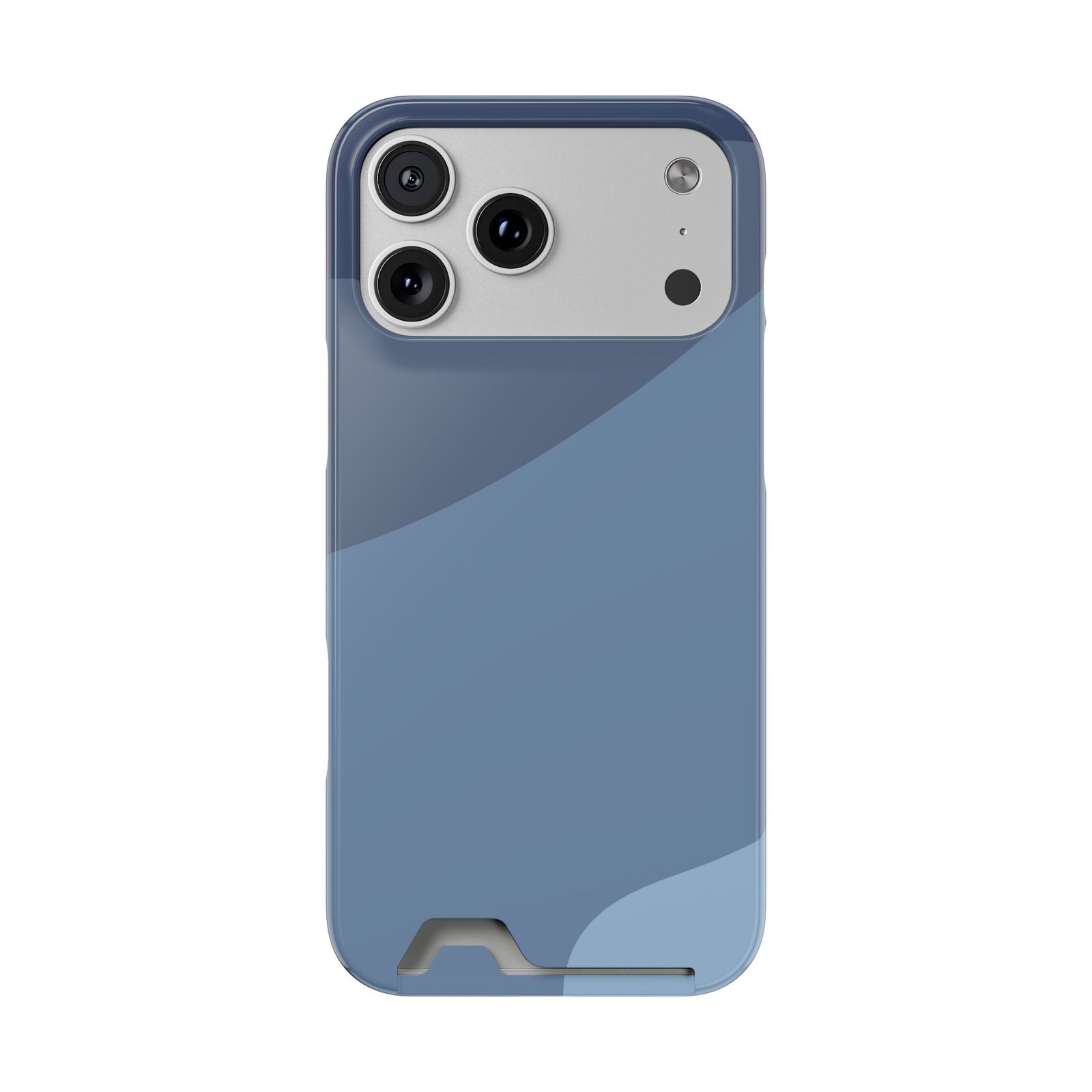 Blue Camouflage Phone Card Case — Slim Wallet Phone Case with Card Holder - Image 40