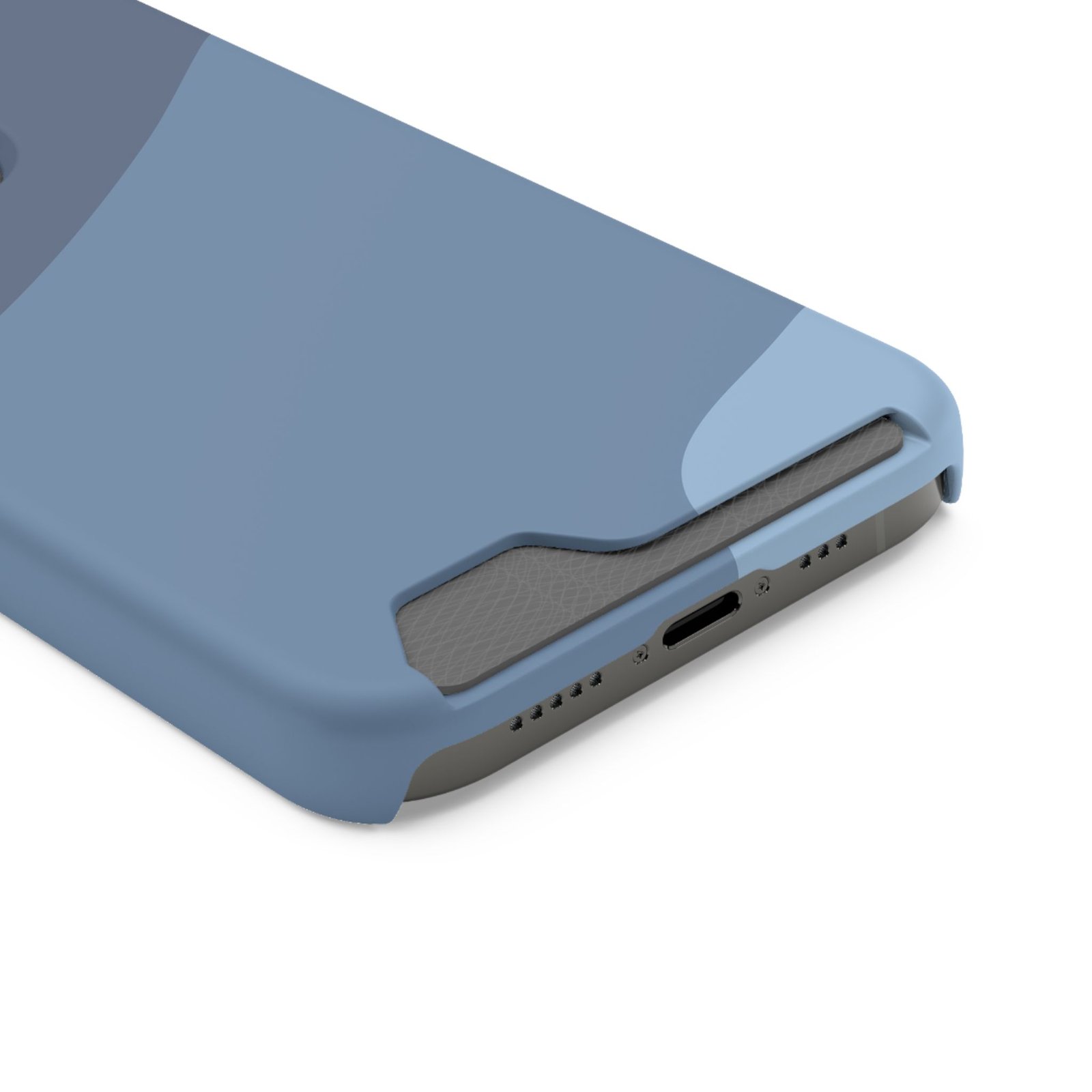 Blue Camouflage Phone Card Case — Slim Wallet Phone Case with Card Holder - Image 22