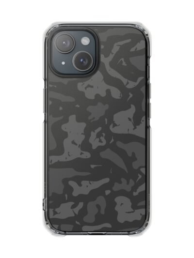 Clear Magnetic Impact Phone Case – Smoke Camo Design