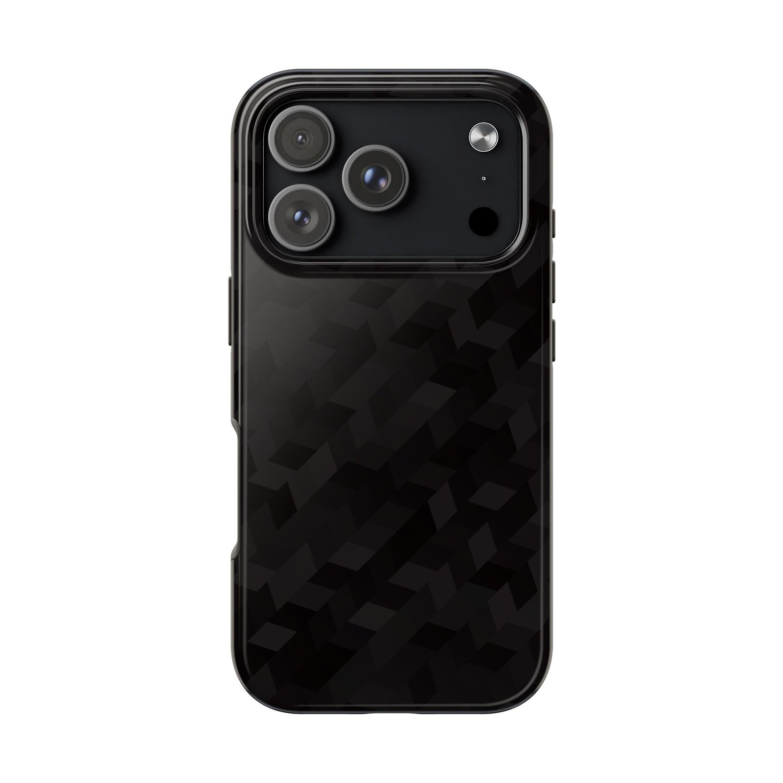 Black Geometric Camo Tough Phone Case — Rugged Protective iPhone Cover - Image 21