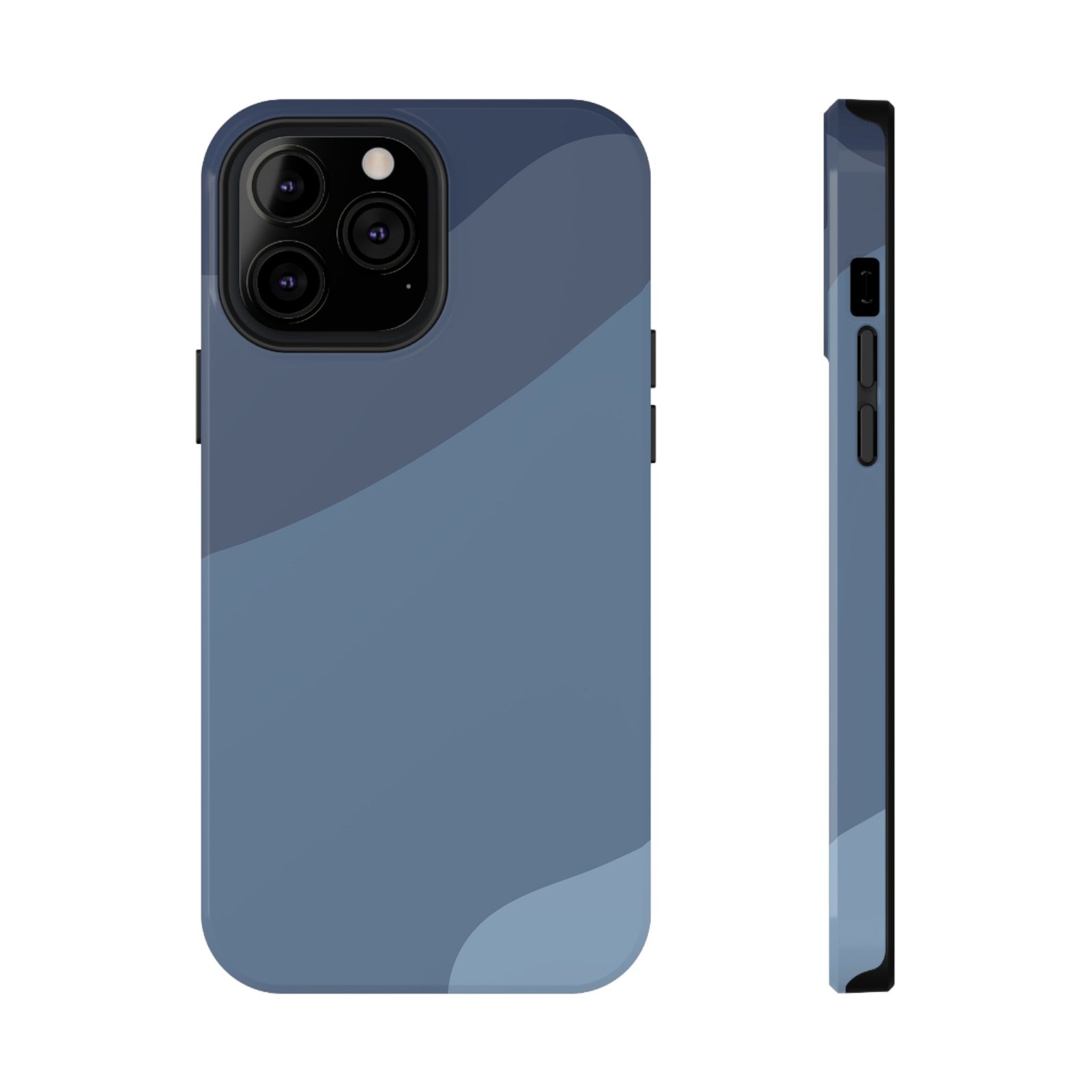 Blue Camouflage Impact-Resistant Phone Case — Rugged Protective Cover - Image 9