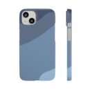 Blue Wave Snap Phone Case – Abstract Minimalist iPhone Cover