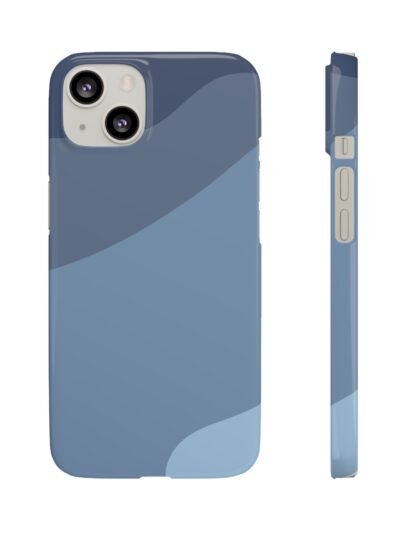 Blue Wave Snap Phone Case – Abstract Minimalist iPhone Cover