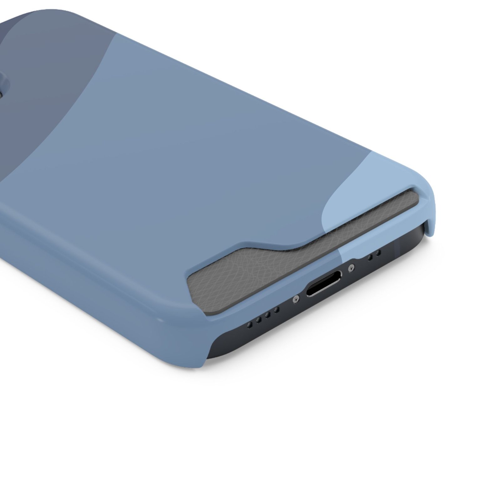 Blue Camouflage Phone Card Case — Slim Wallet Phone Case with Card Holder - Image 10