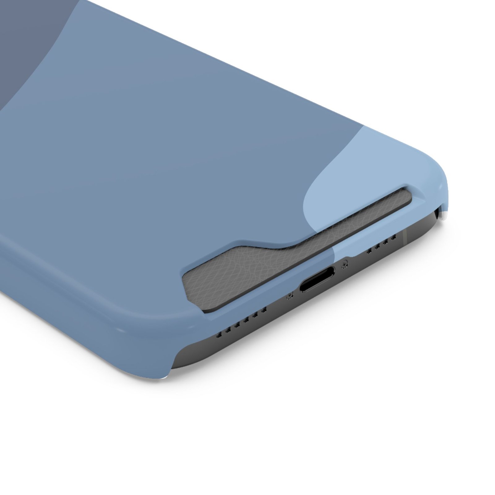 Blue Camouflage Phone Card Case — Slim Wallet Phone Case with Card Holder - Image 26