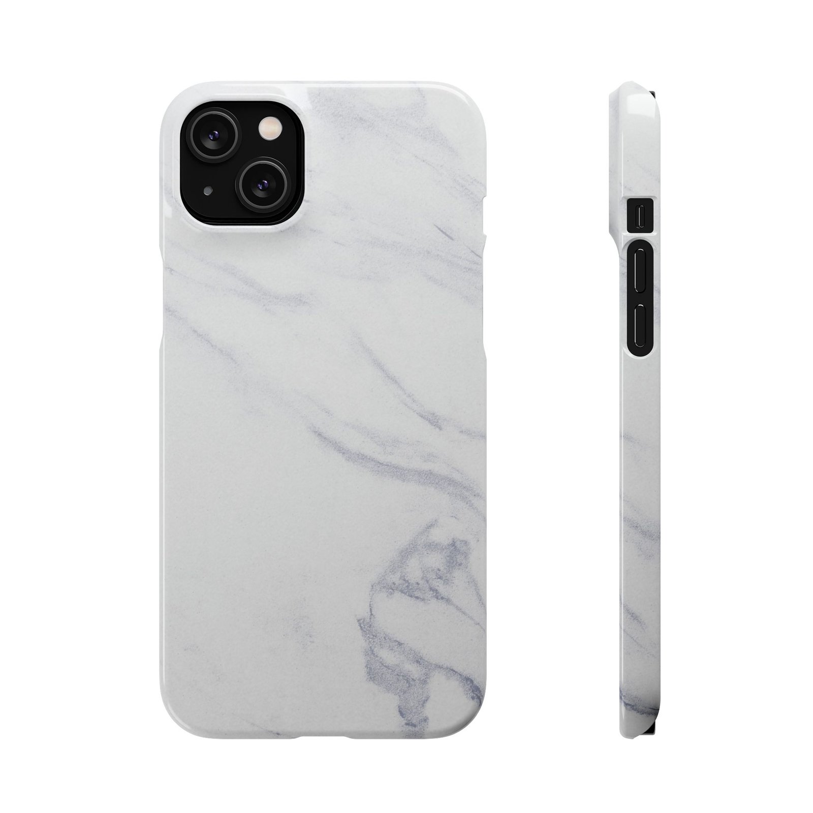 Marble Snap Case – White Marble Phone Case, Minimal Chic Protective Cover - Image 9