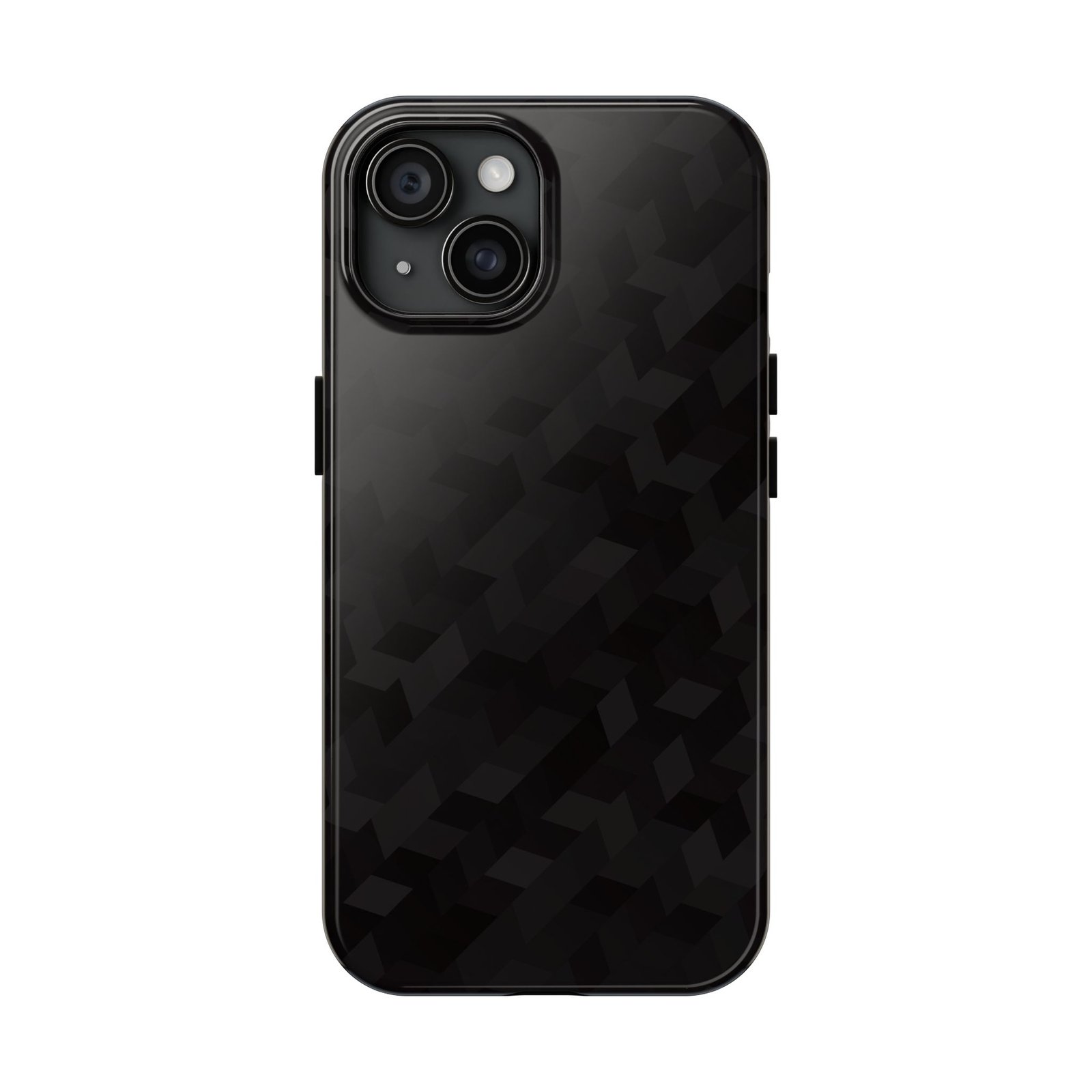 Black Geometric Camo Tough Phone Case — Rugged Protective iPhone Cover - Image 10
