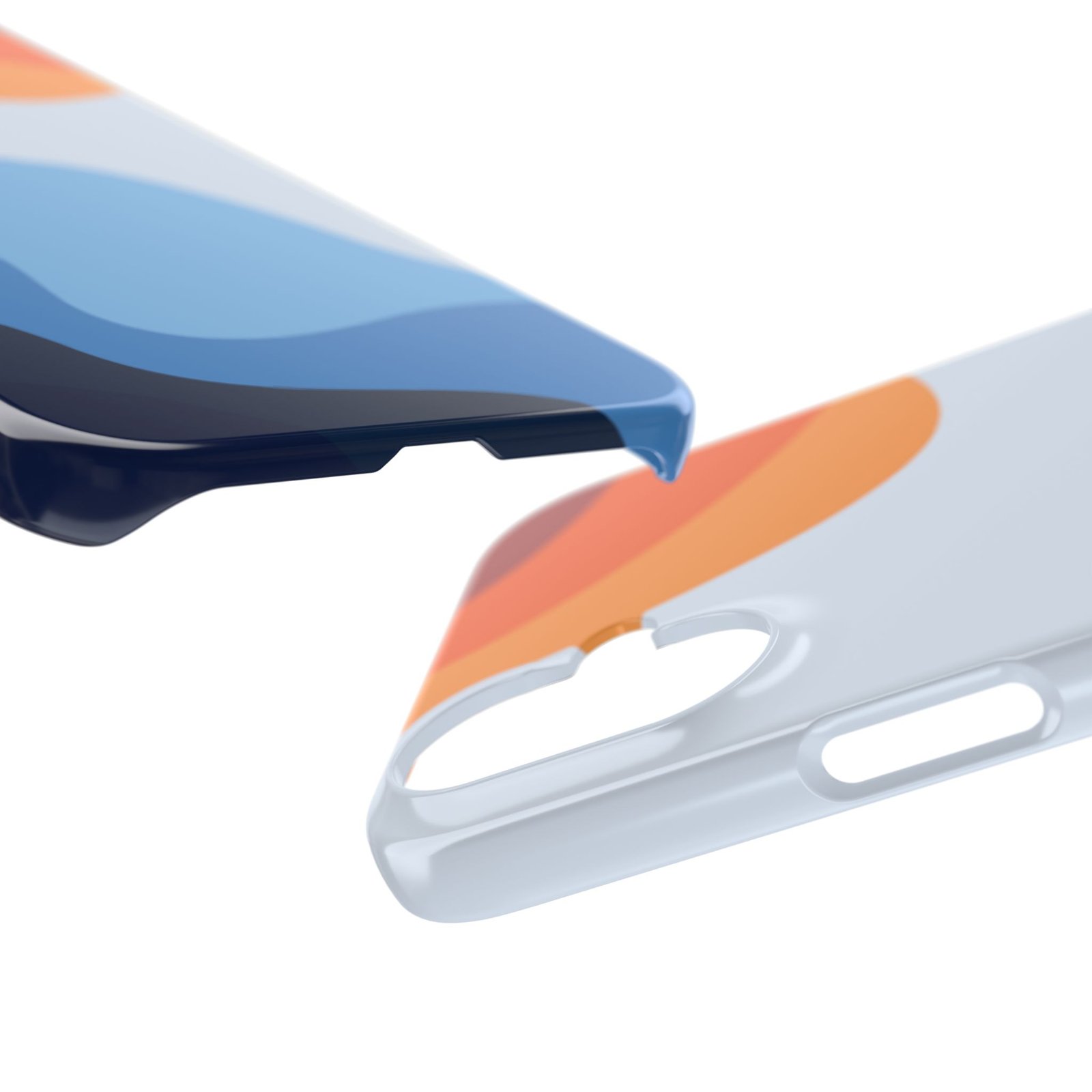 Slim Abstract Wave Phone Case — Slim iPhone Protective Cover - Image 35