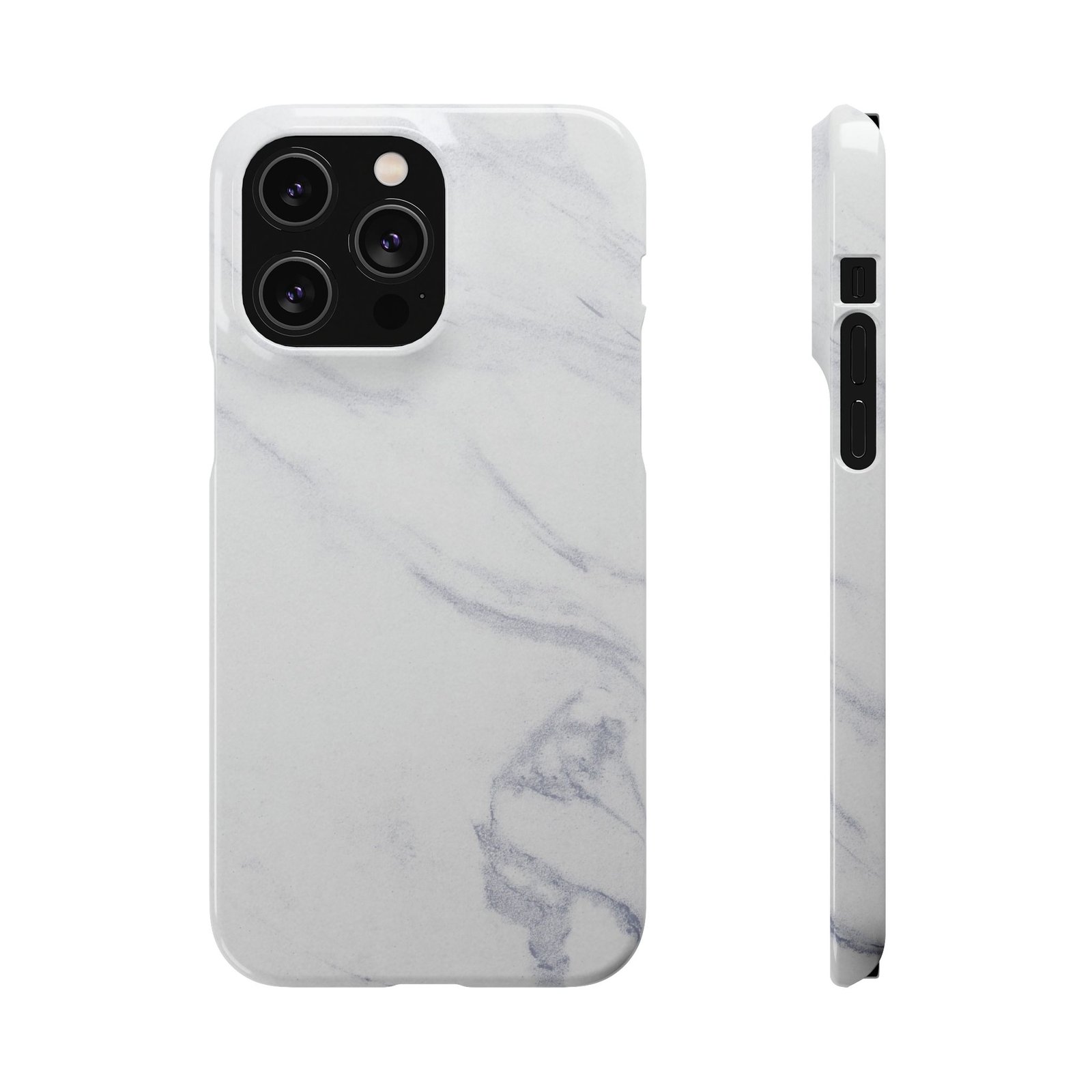 Marble Snap Case – White Marble Phone Case, Minimal Chic Protective Cover - Image 10