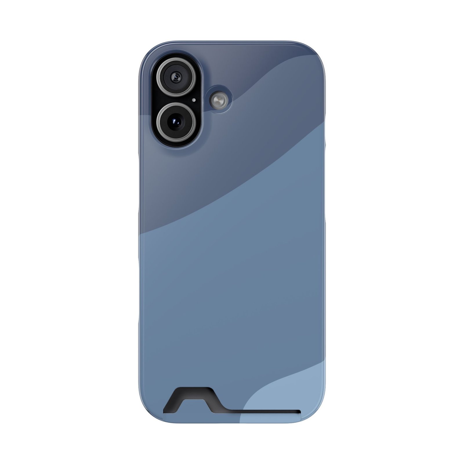 Blue Camouflage Phone Card Case — Slim Wallet Phone Case with Card Holder - Image 37