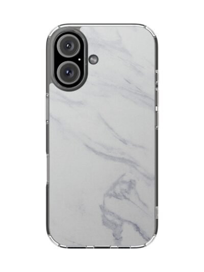 Marble Clear Magnetic Phone Case — Impact‑Resistant Transparent Protective Cover