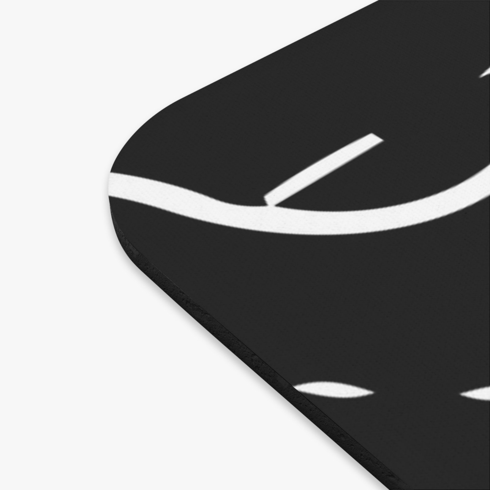 Abstract Topographic Mouse Pad — Black & White Contour Desk Mat - Image 3