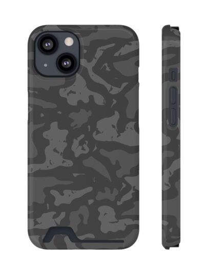 Camouflage Card-Holder Phone Case — Slim Protective Wallet Case