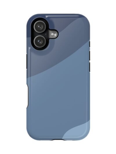 Blue Camouflage Impact-Resistant Phone Case — Rugged Protective Cover