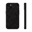 Impact-Resistant Phone Case — Black Geometric Camouflage